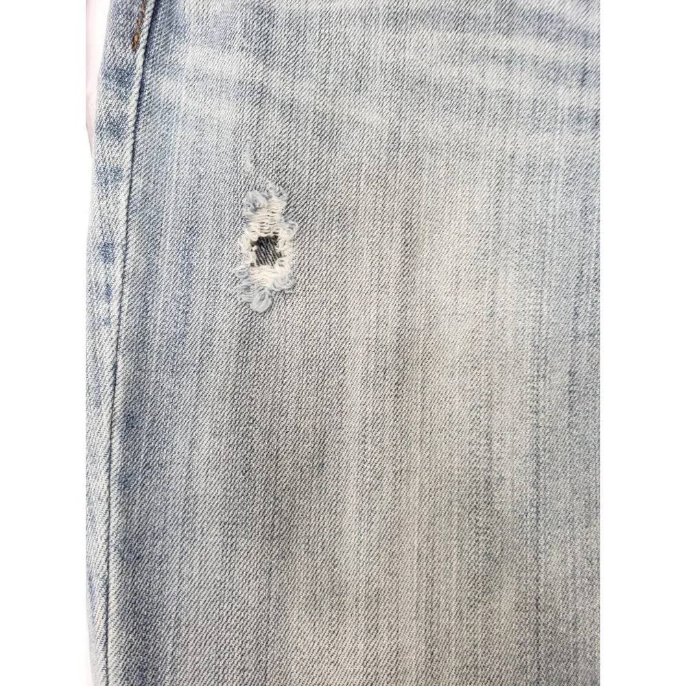 American Eagle Womens Medium Wash Blue Stretch Slim Boot Jeans Size 6 Reg
